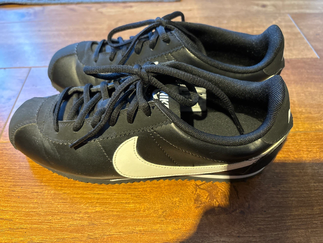 Nike Classic Cortez Black and White Shoes