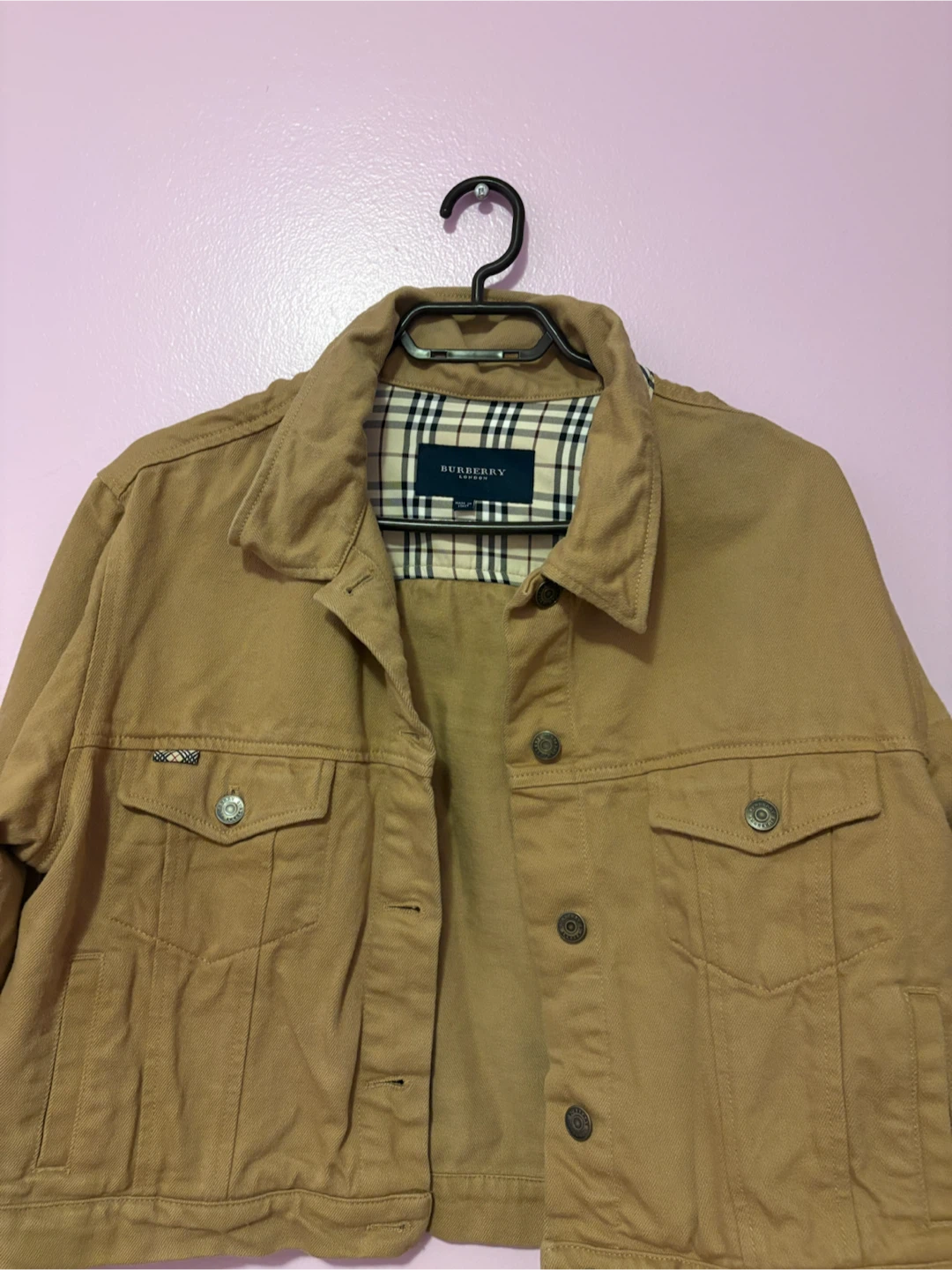 Burberry Tan Denim Jacket