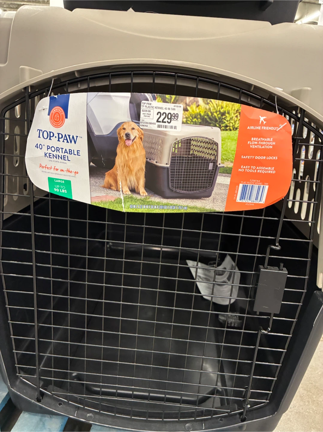 Large dog crate