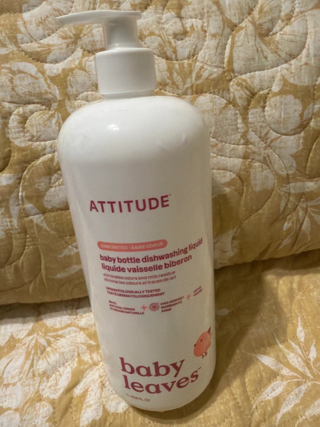 ATTITUDE Baby Leaves Baby Bottle Dishwashing Liquid