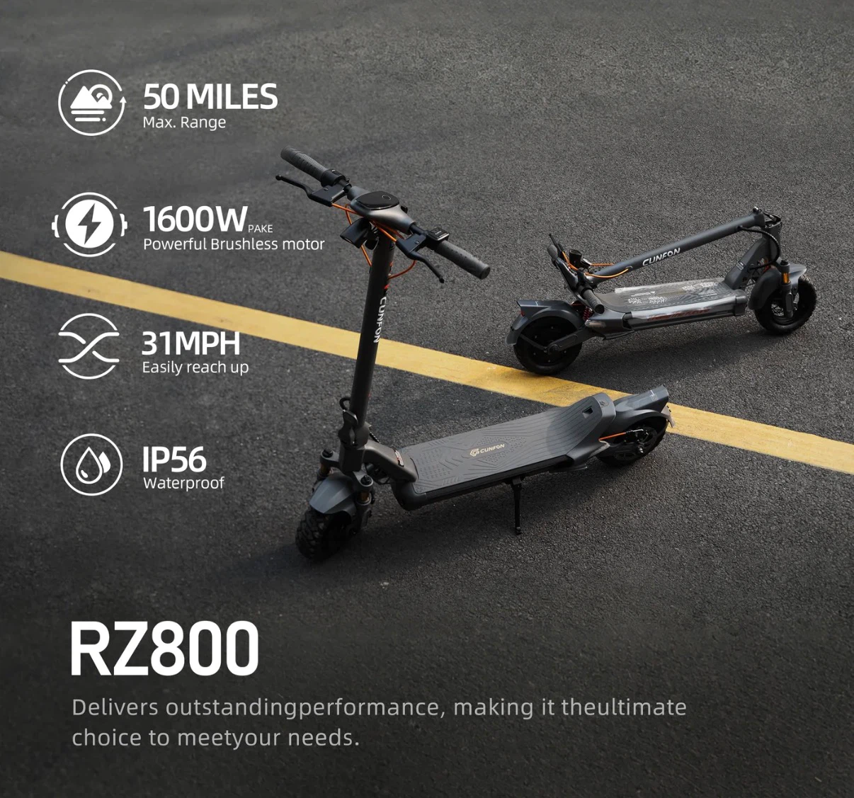 Cunfon RZ800 Electric Scooter - photo 4
