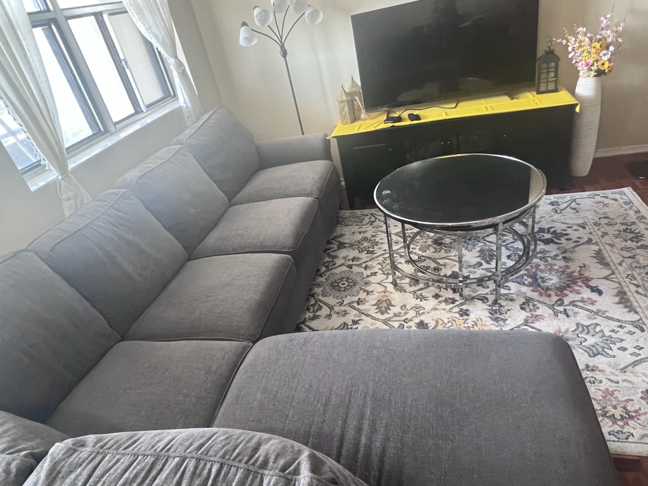 Dark Grey Sectional Sofa - photo 2