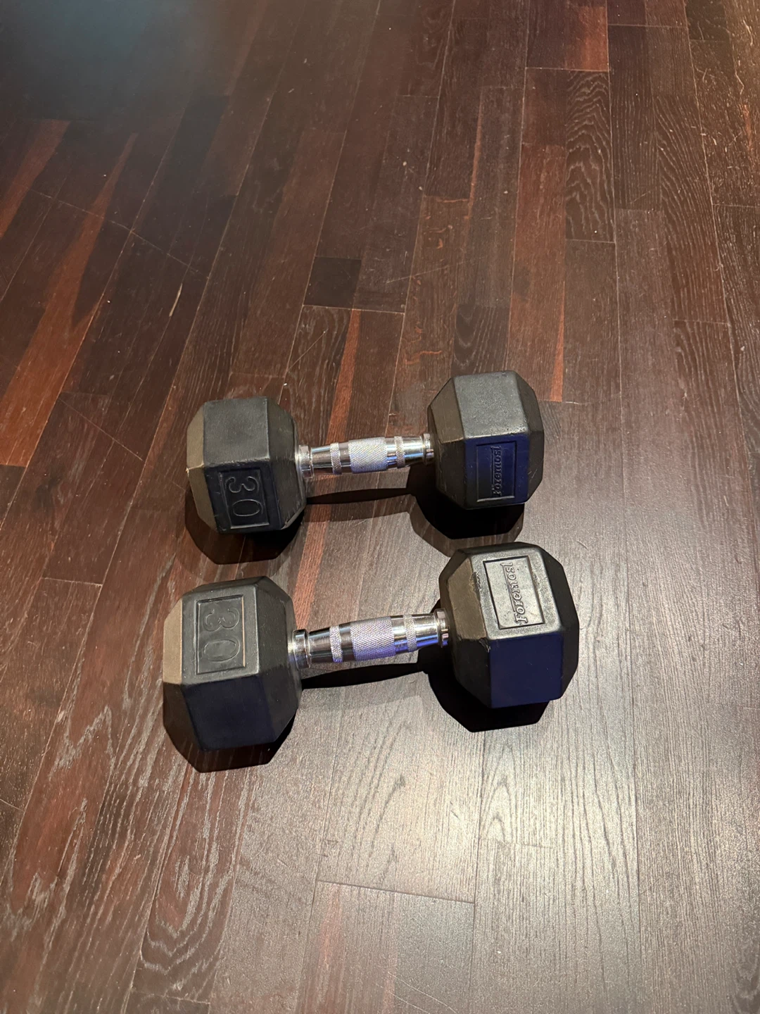 Foremost 30 lb Hex Dumbbells - Set of 2