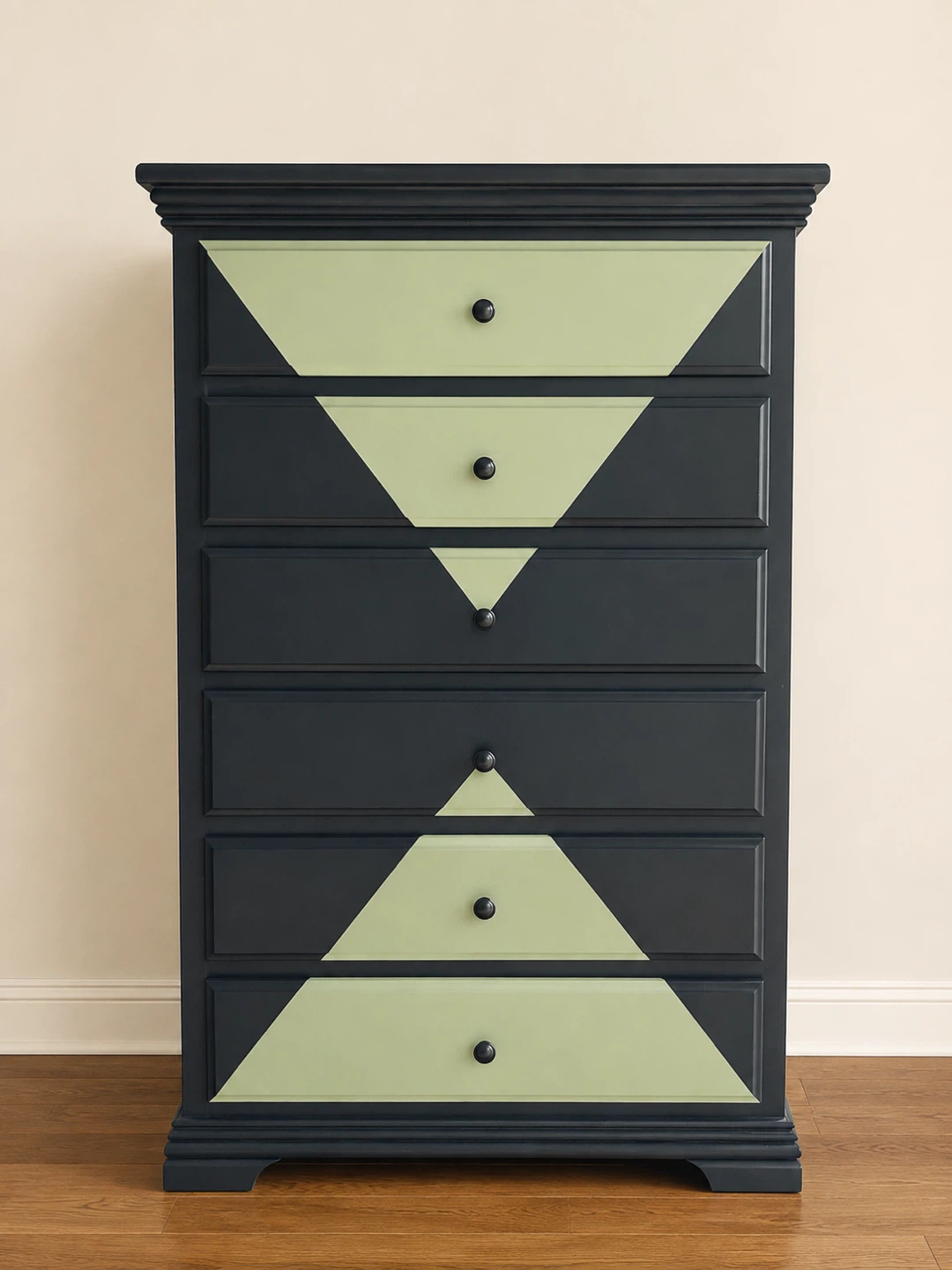💕Modern Geometric Tallboy Dresser