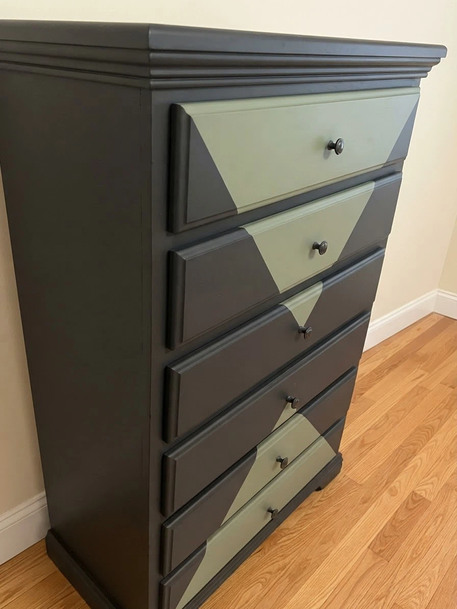 💕Modern Geometric Tallboy Dresser - photo 3