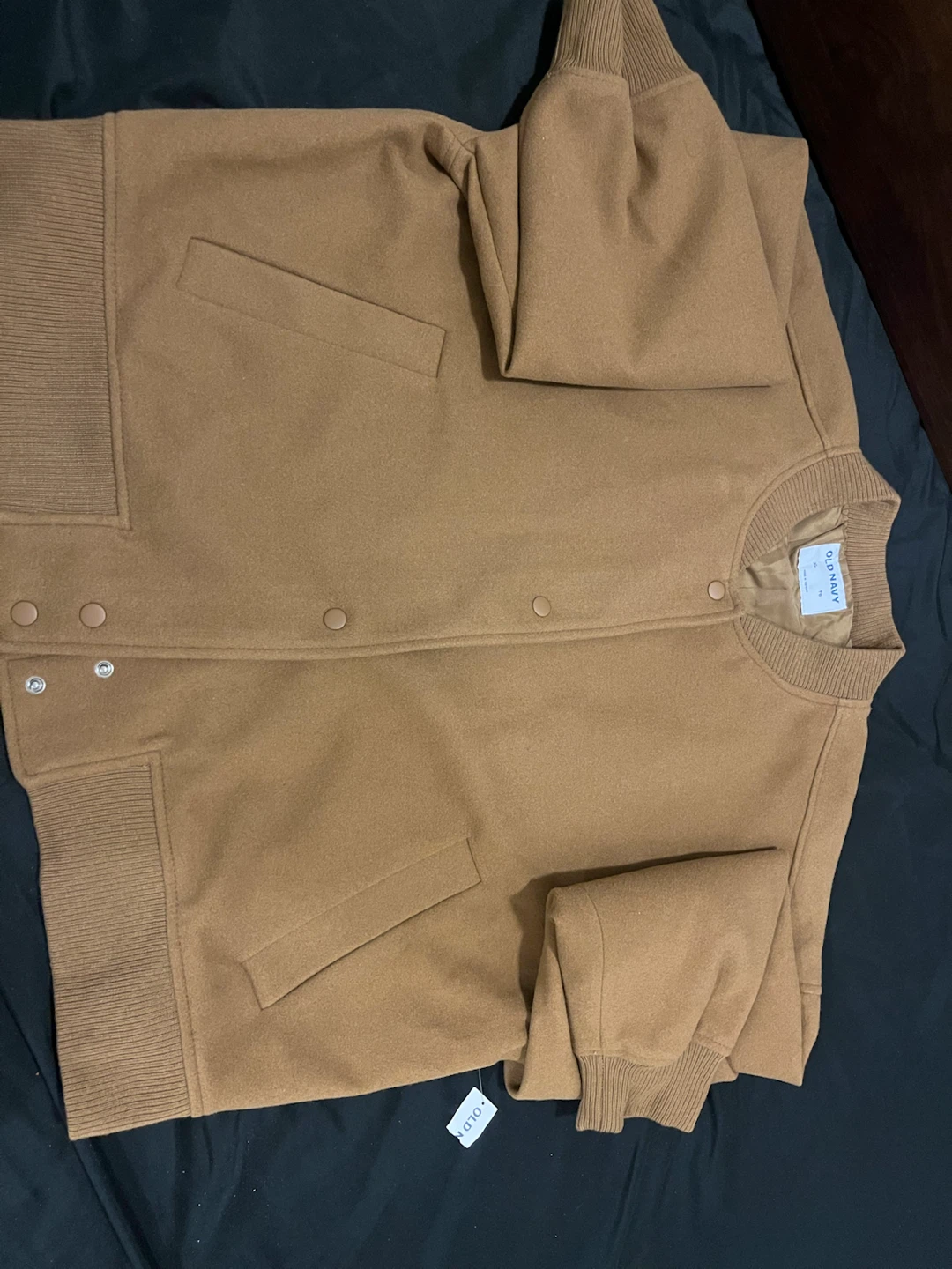 Old Navy Varsity Jacket Camel