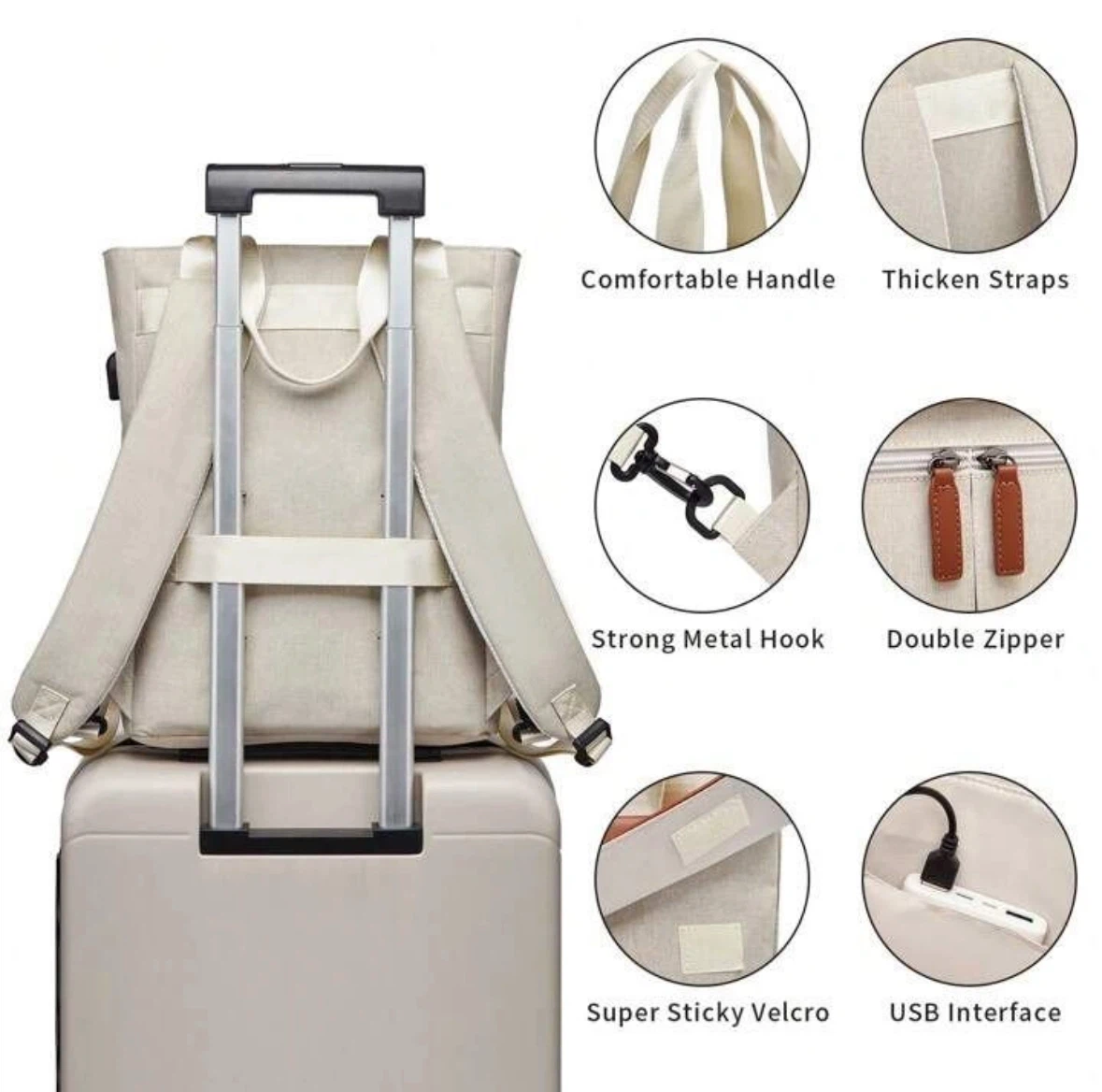 Backpack with USB Charging Port - photo 5