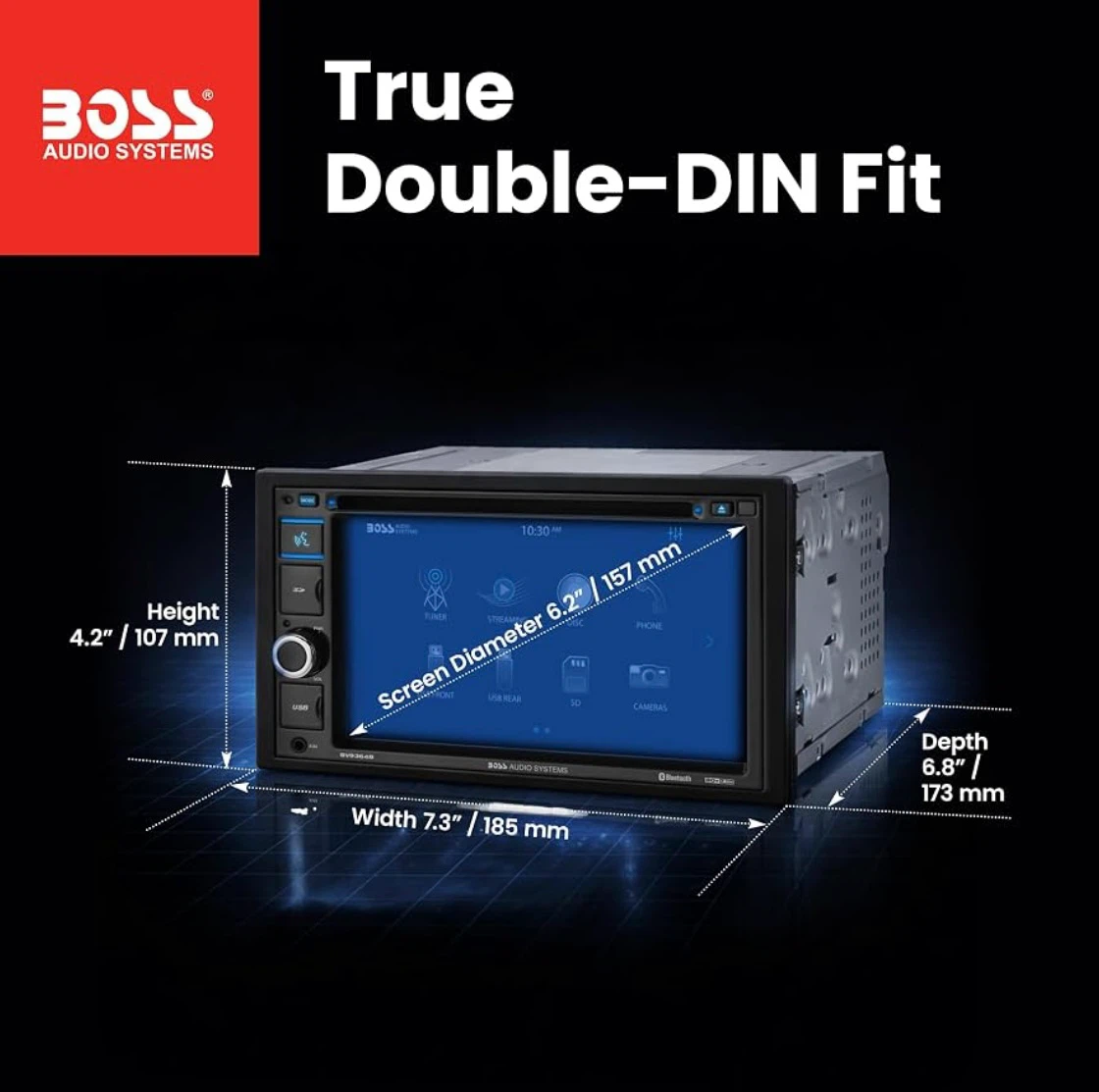 Boss Audio Systems BV9364B Double-DIN Car Stereo - photo 2