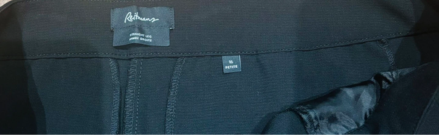 BN - Reitmans Black Straight Leg Pants (16 Petite) - photo 3