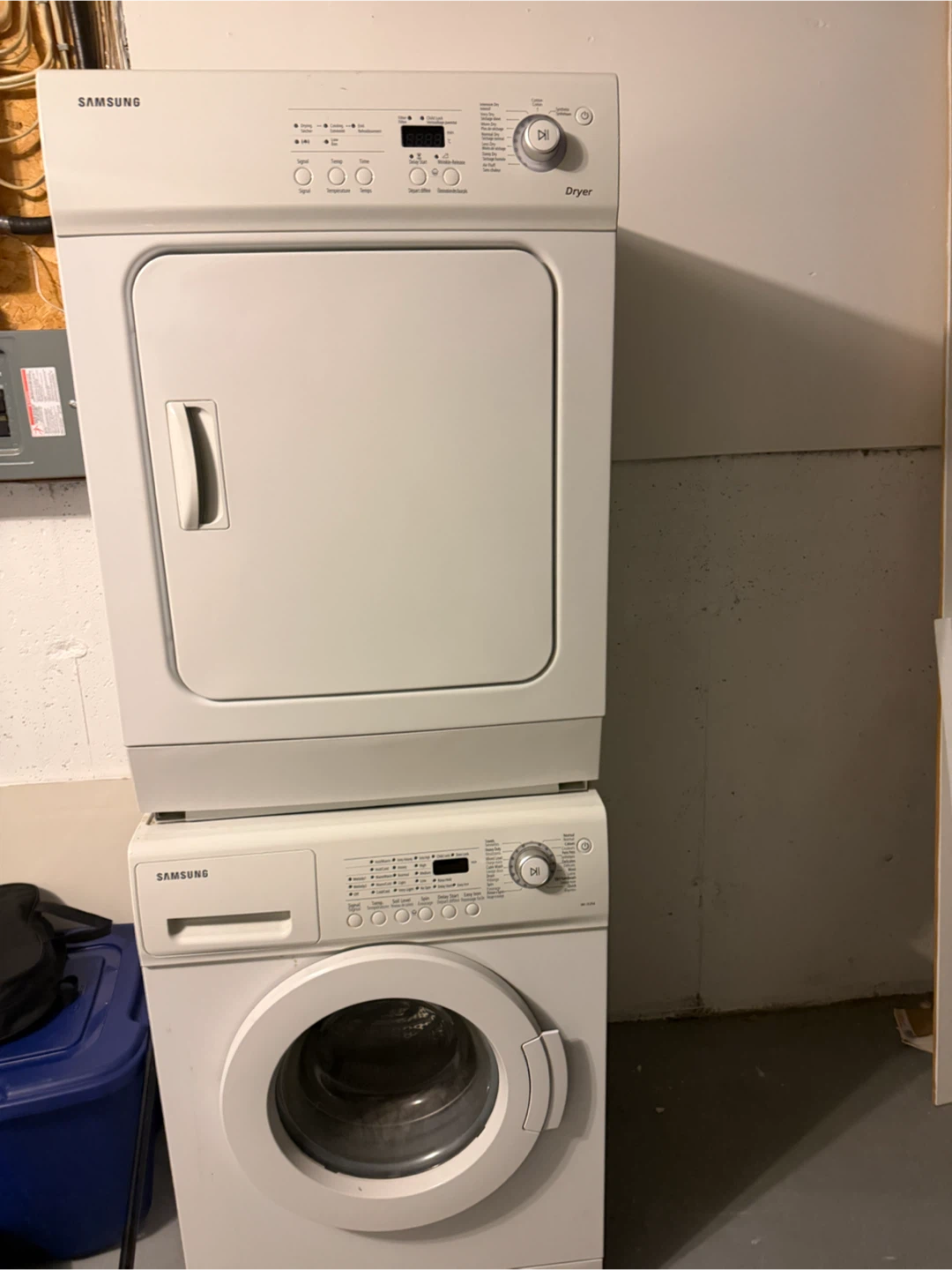 Samsung Stackable Washer and Dryer Set - photo 3