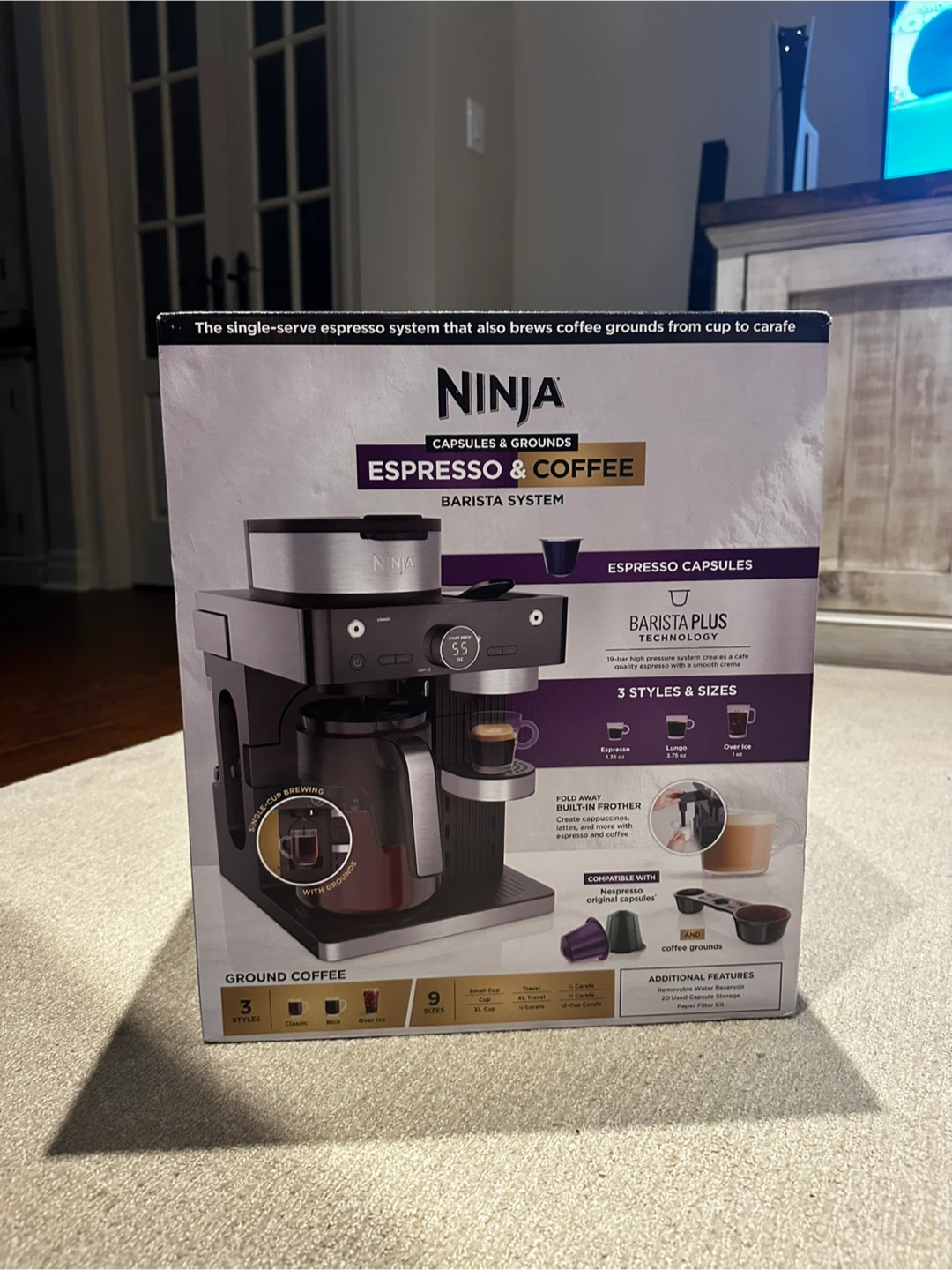 NEVER USED — Ninja Espresso & Coffee Barista System