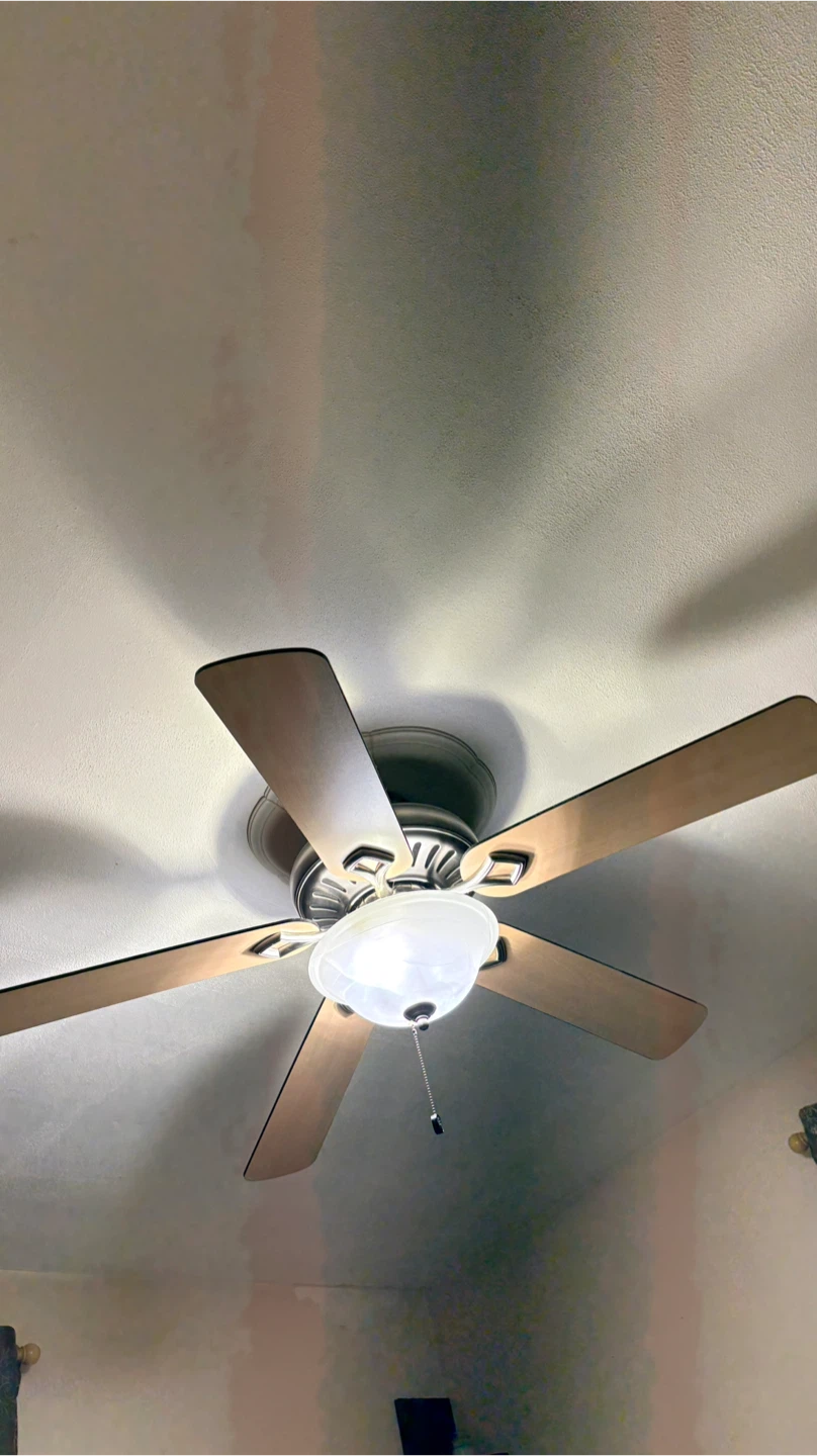 Brushed Nickel Ceiling Fan with Light - photo 2