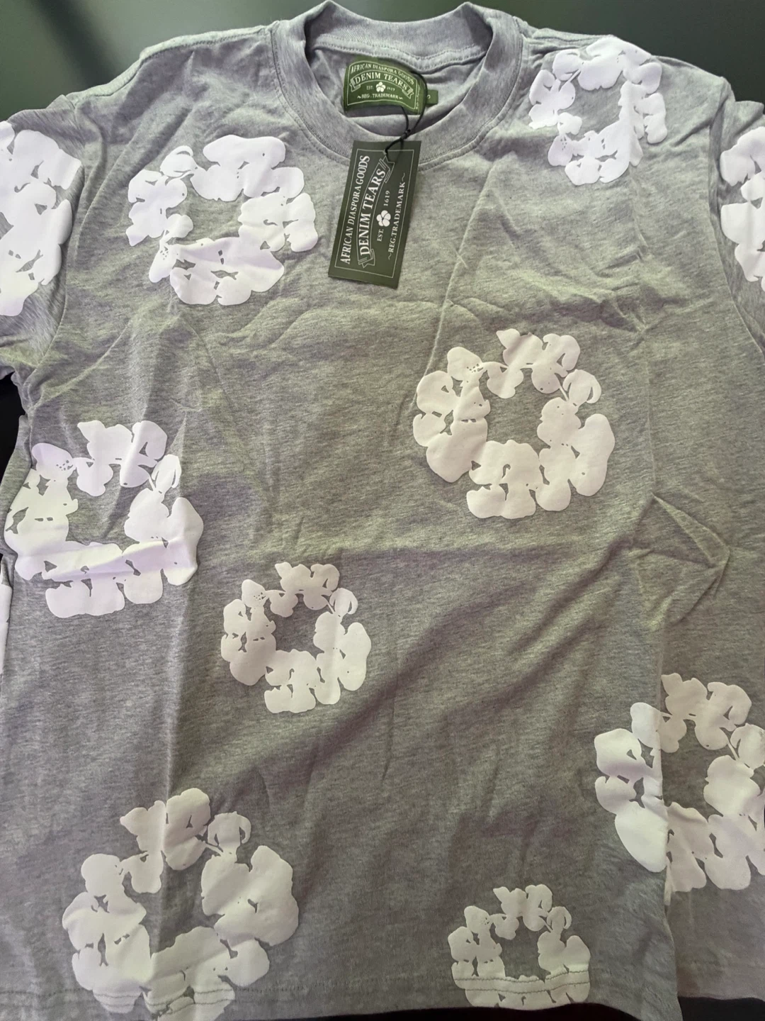 Denim Tears Cotton Wreath T-Shirt Grey