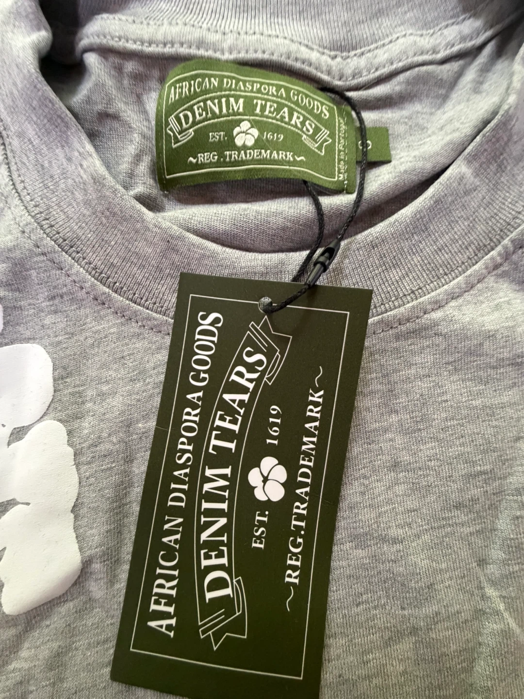 Denim Tears Cotton Wreath T-Shirt Grey - photo 3