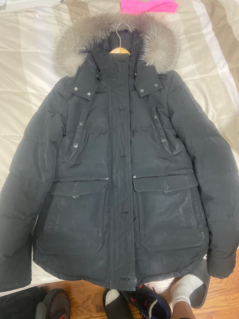 Moose Knuckles Black Down Jacket