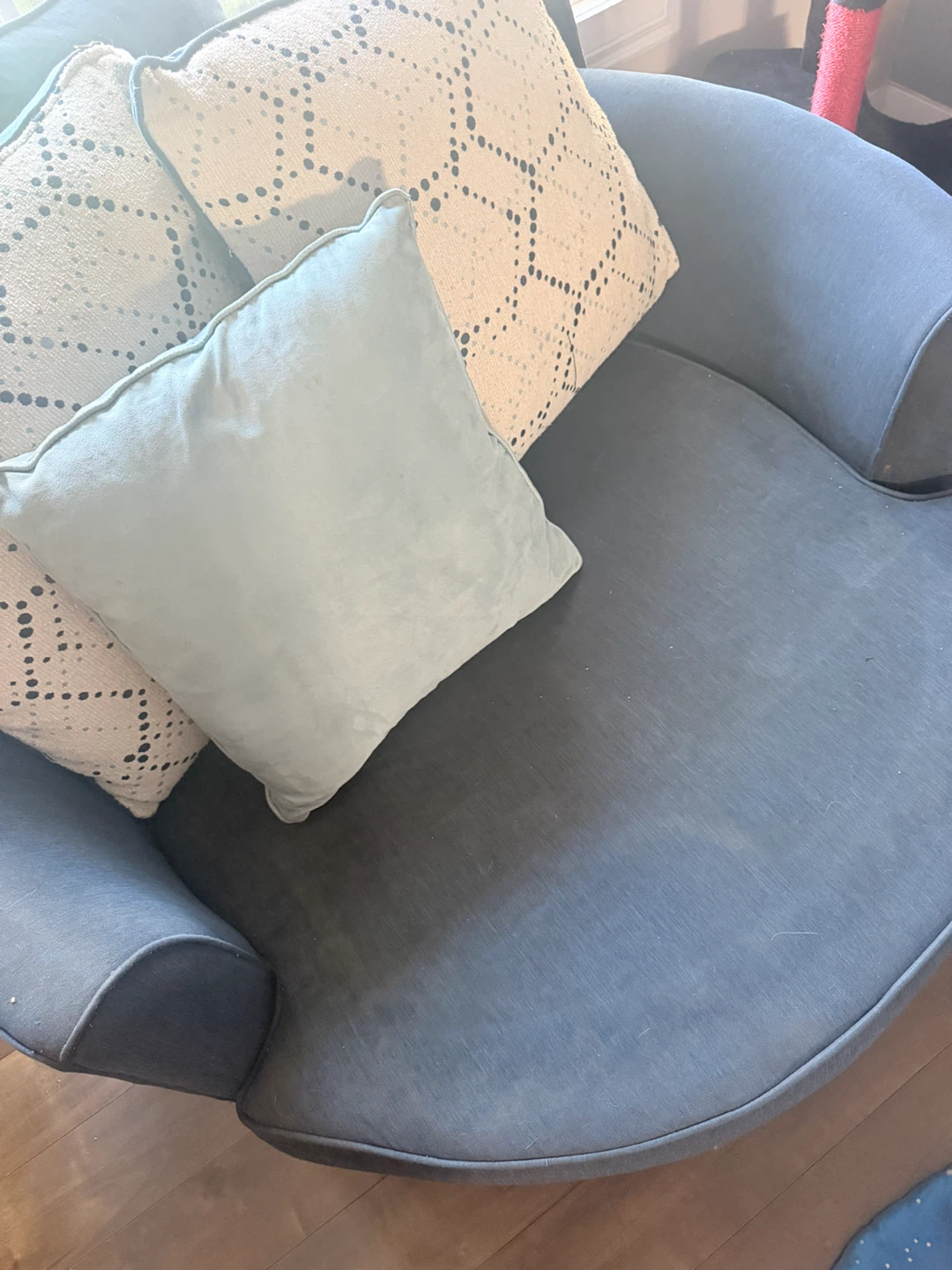 Blue Round Armchair - photo 5