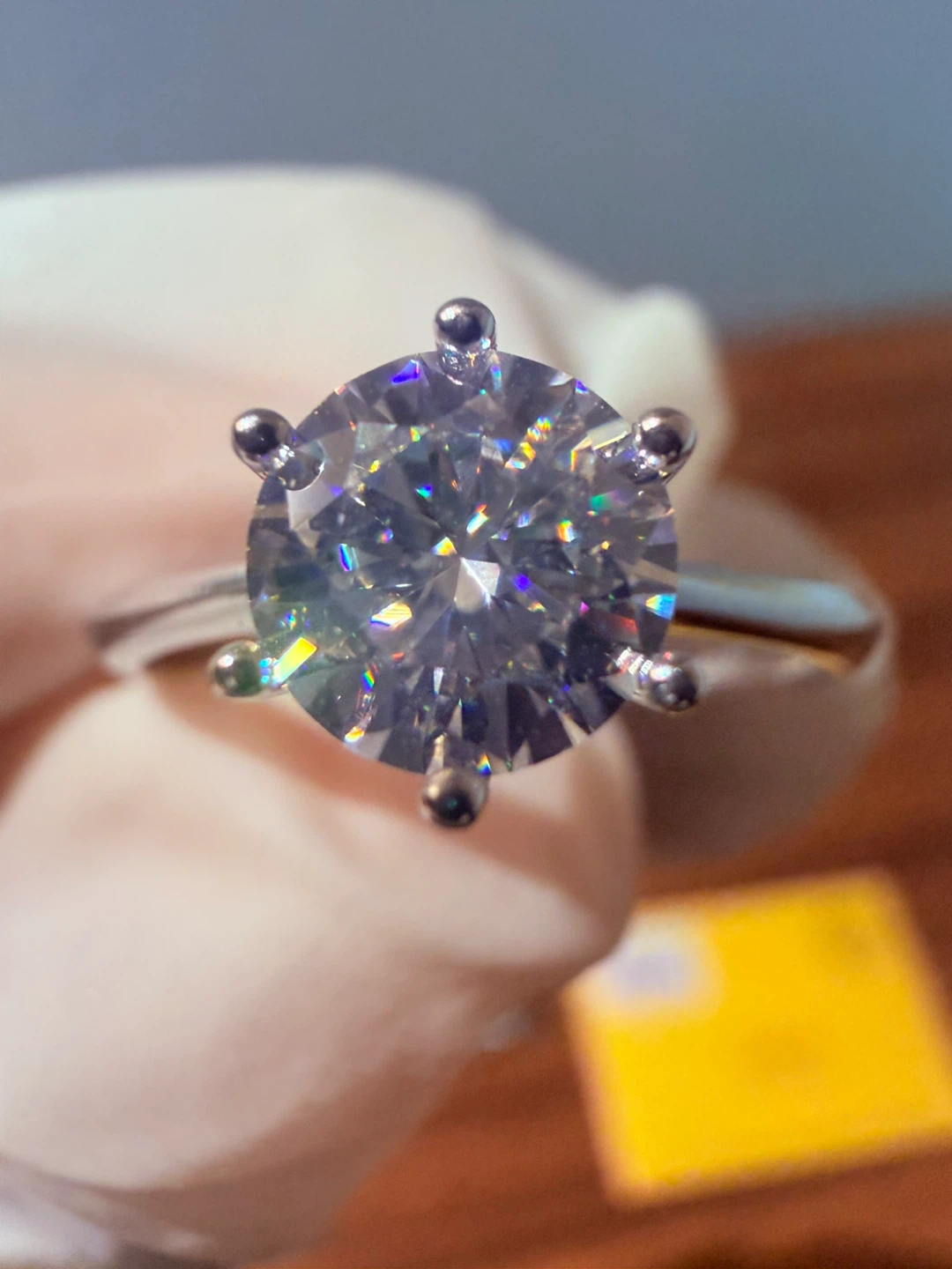 1CT VVS1 Moissanite Adjustable Ring💍
