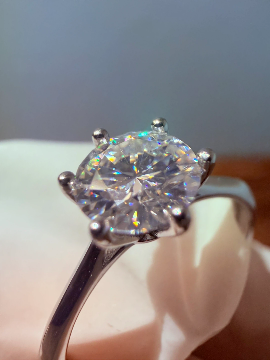 1CT VVS1 Moissanite Adjustable Ring💍 - photo 2