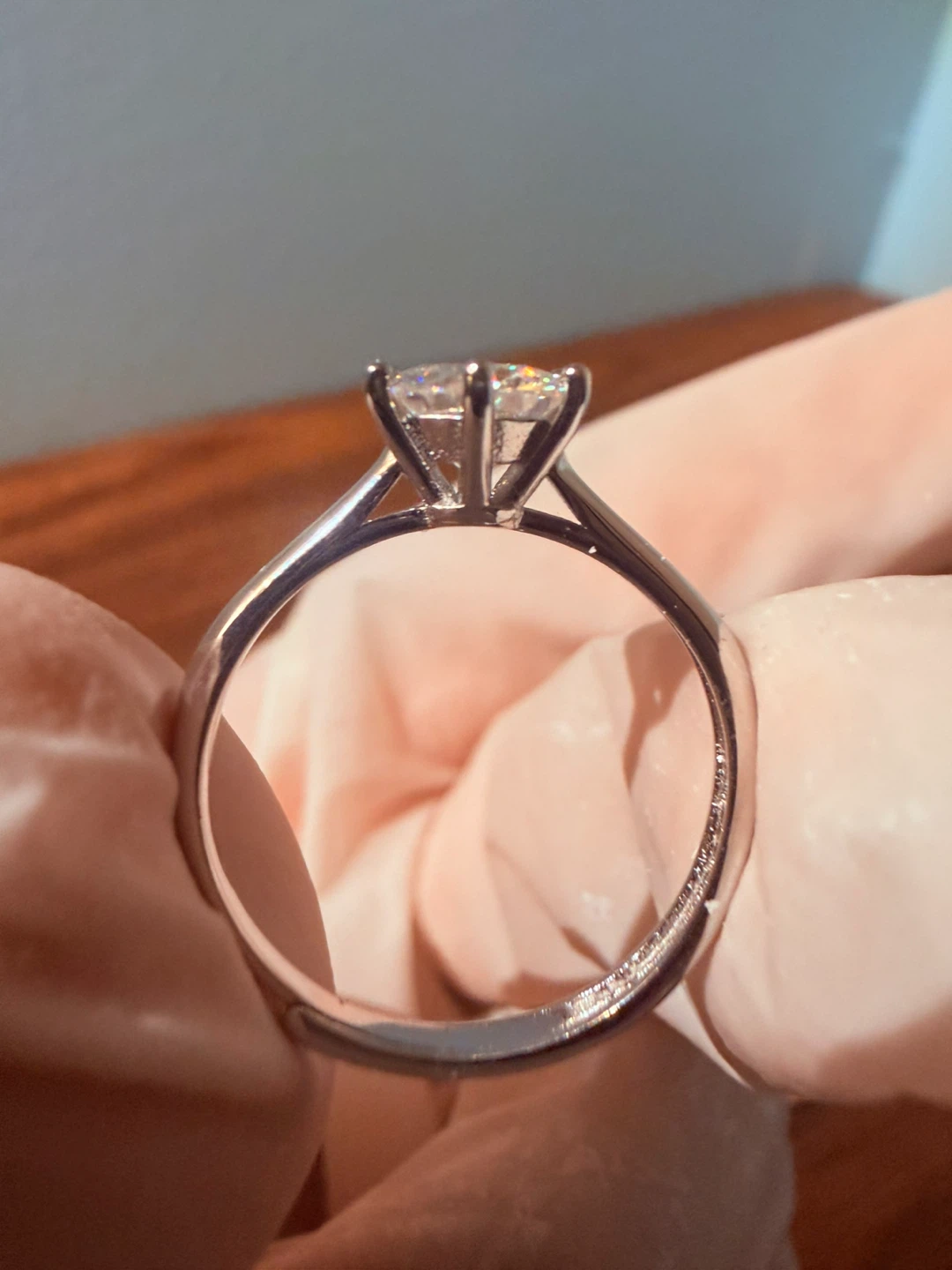 1CT VVS1 Moissanite Adjustable Ring💍 - photo 3
