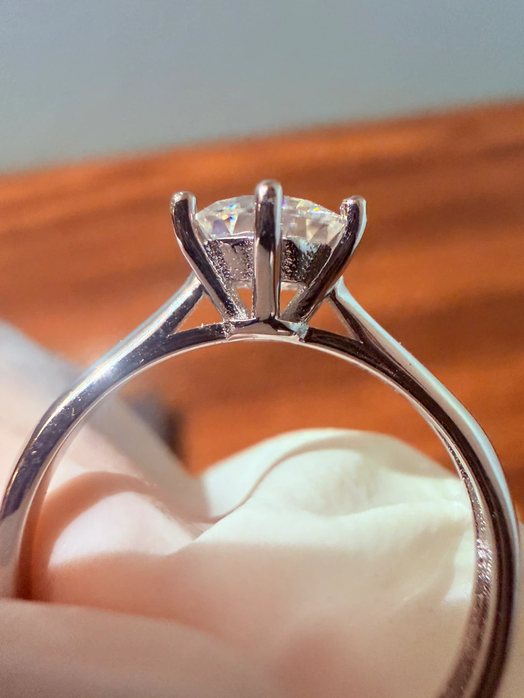 1CT VVS1 Moissanite Adjustable Ring💍 - photo 4