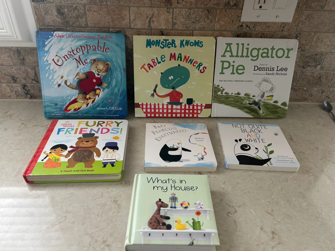 7 LKE NEW KIDS BOOKS FOR $20 (READ LISTING)