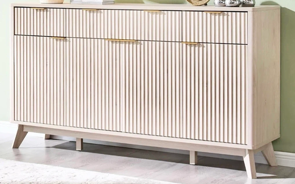 Dresser Credenza w/Chic Gold Metal Handles - photo 3