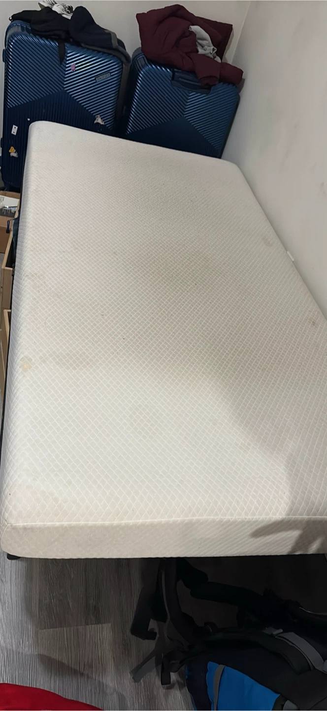 Twin Size Mattress and Metal Bed Frame