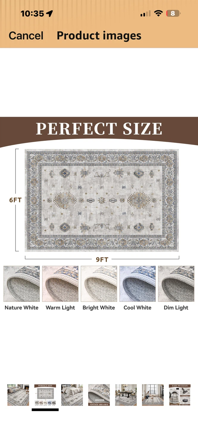 Vintage Style Area Rug - photo 3