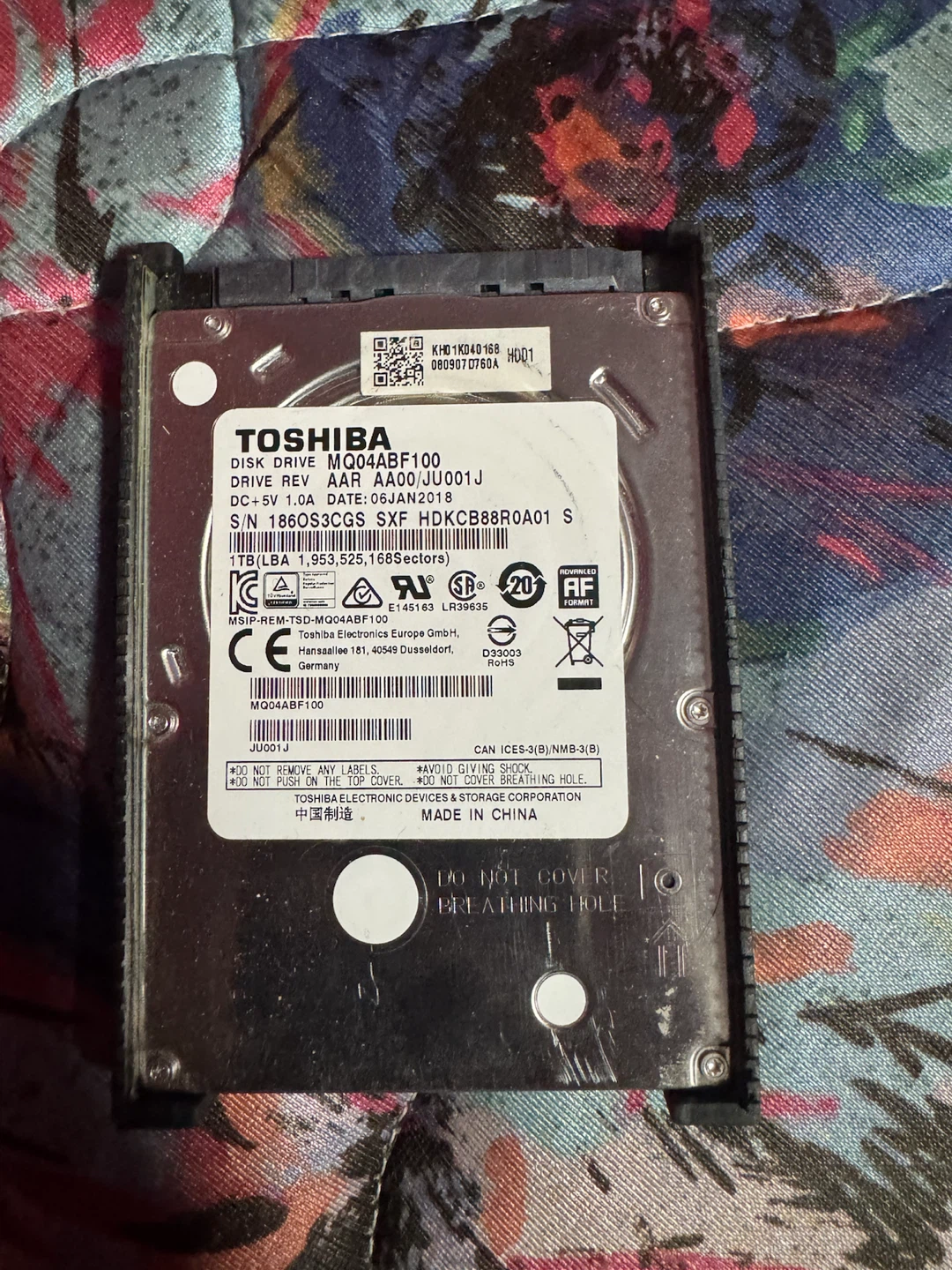 Toshiba 1TB 2.5-inch Internal Hard Drive MQ04ABF100