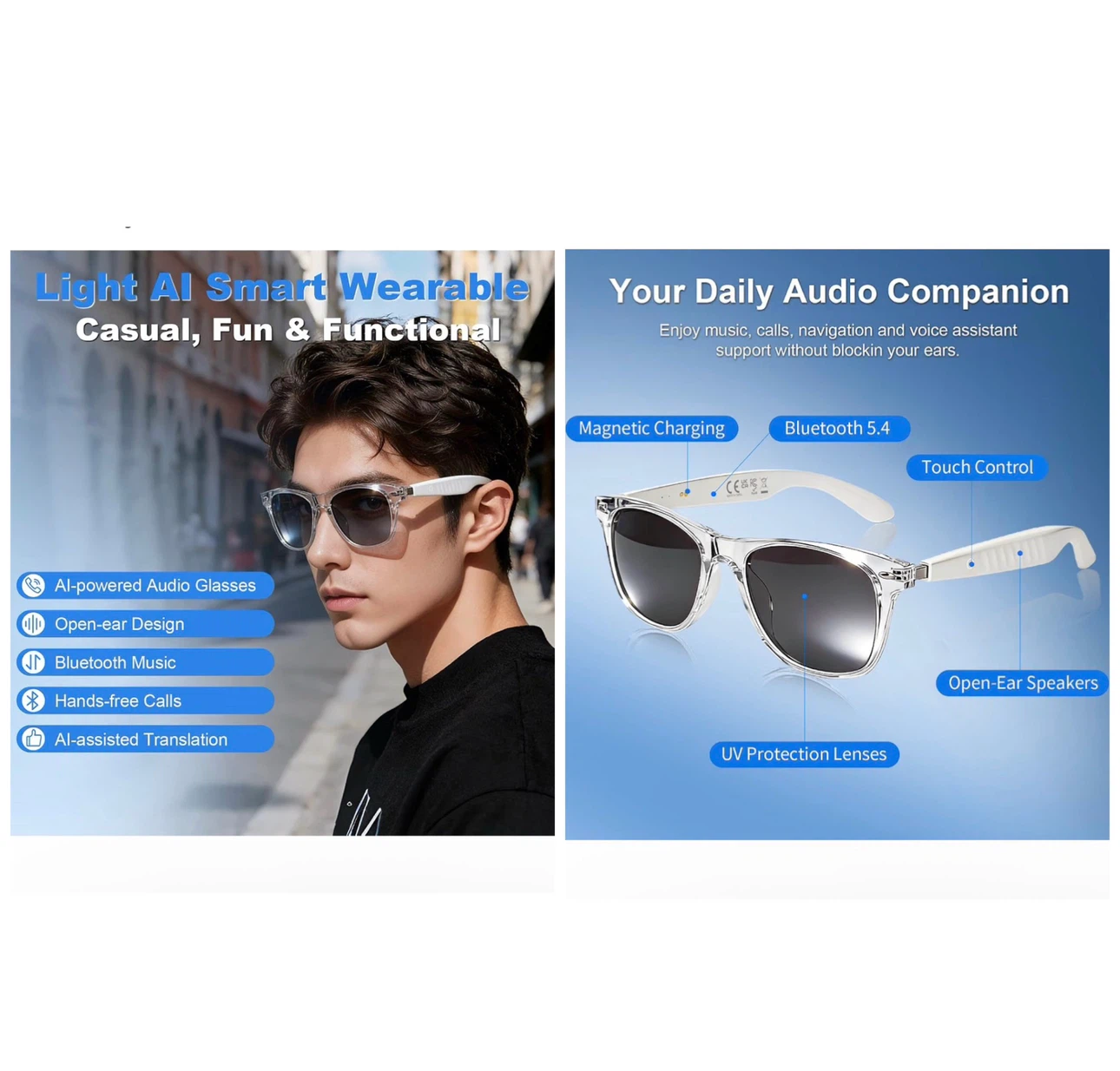 Brand new Bluetooth Smart Audio Sunglasses - photo 2