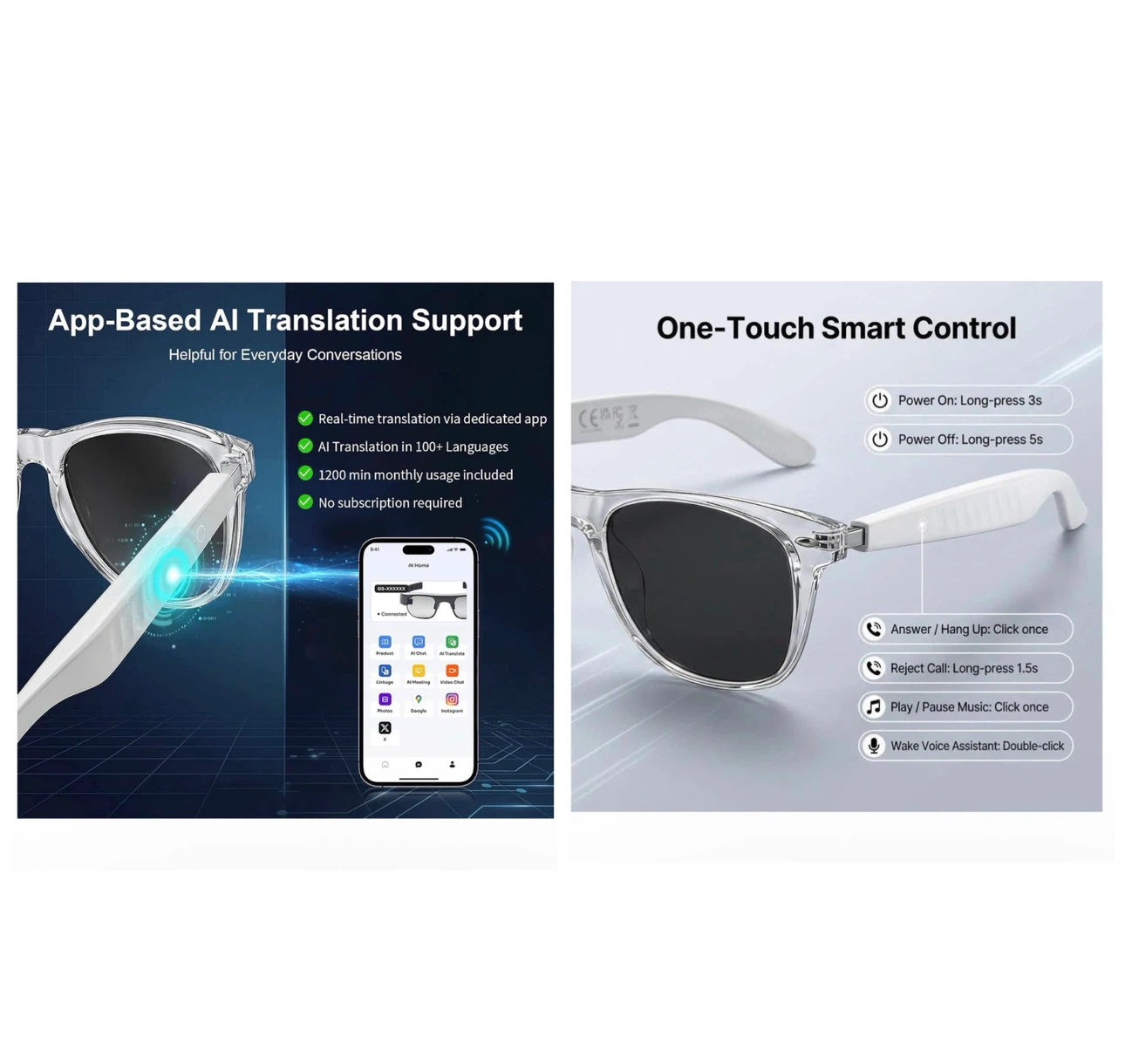 Brand new Bluetooth Smart Audio Sunglasses - photo 3