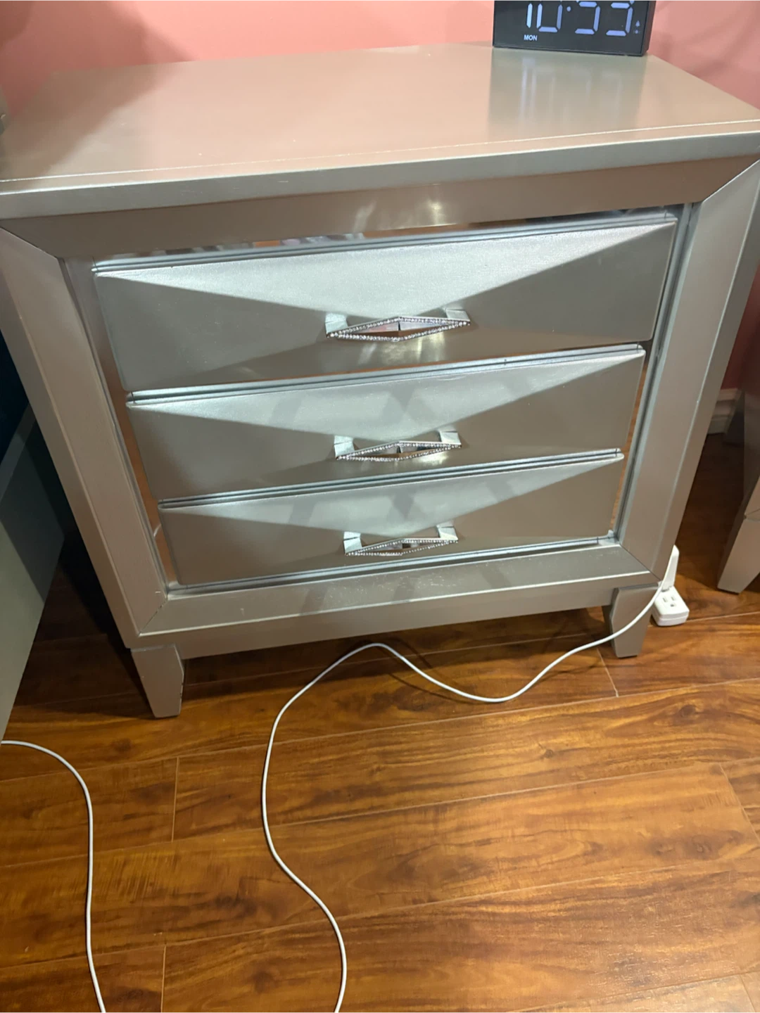 Silver Bedroom Set with Bed and Storage - photo 5