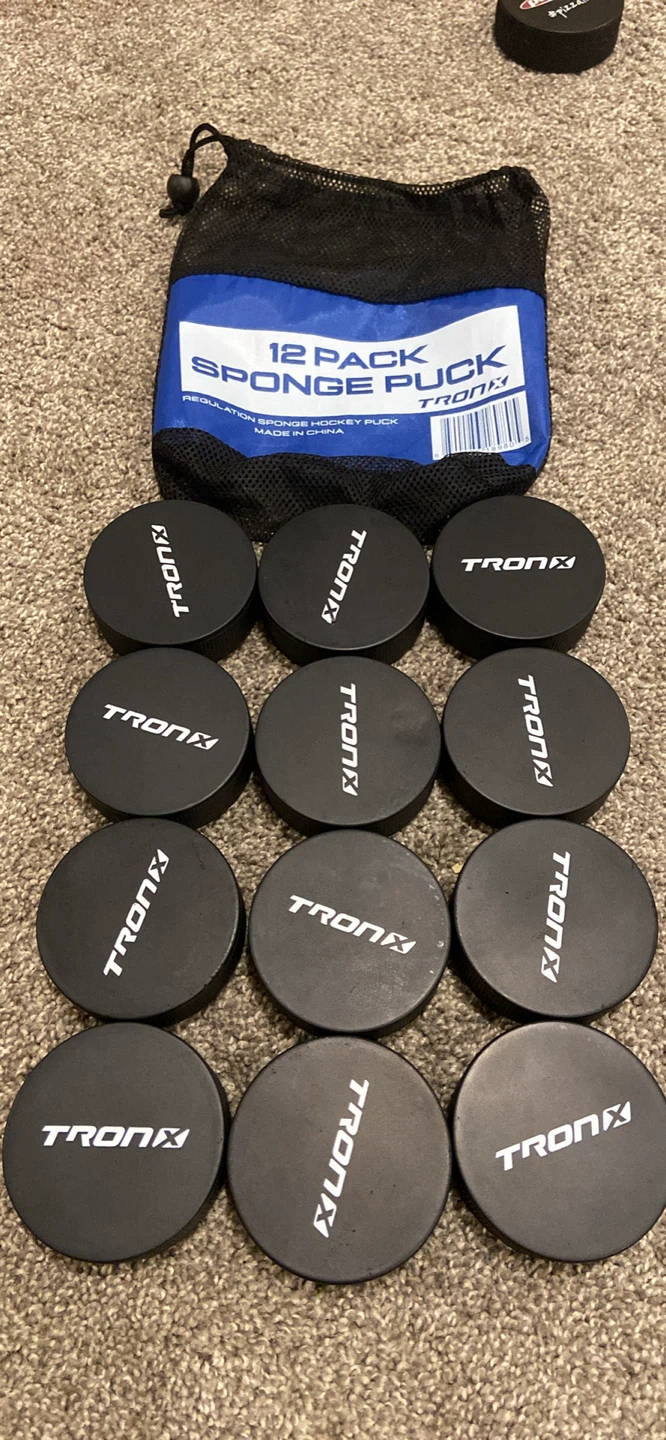 TRONX 12 Pack Sponge Hockey Pucks - photo 2