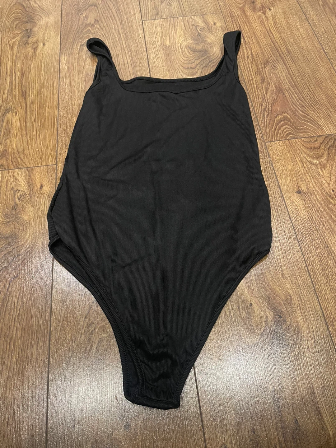Black Ribbed Bodysuit Size Large - photo 5