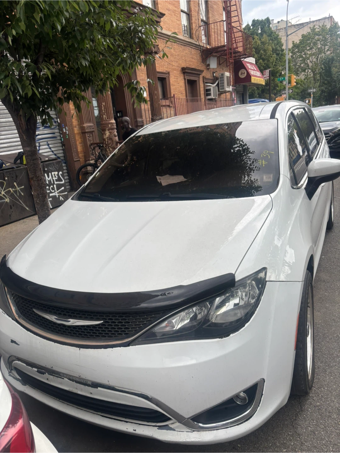 White Chrysler Pacifica Minivan