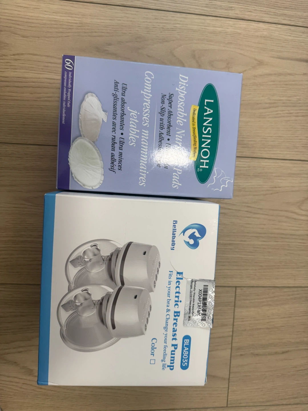 Bellababy Electric Breast Pump and Lansinoh Pads