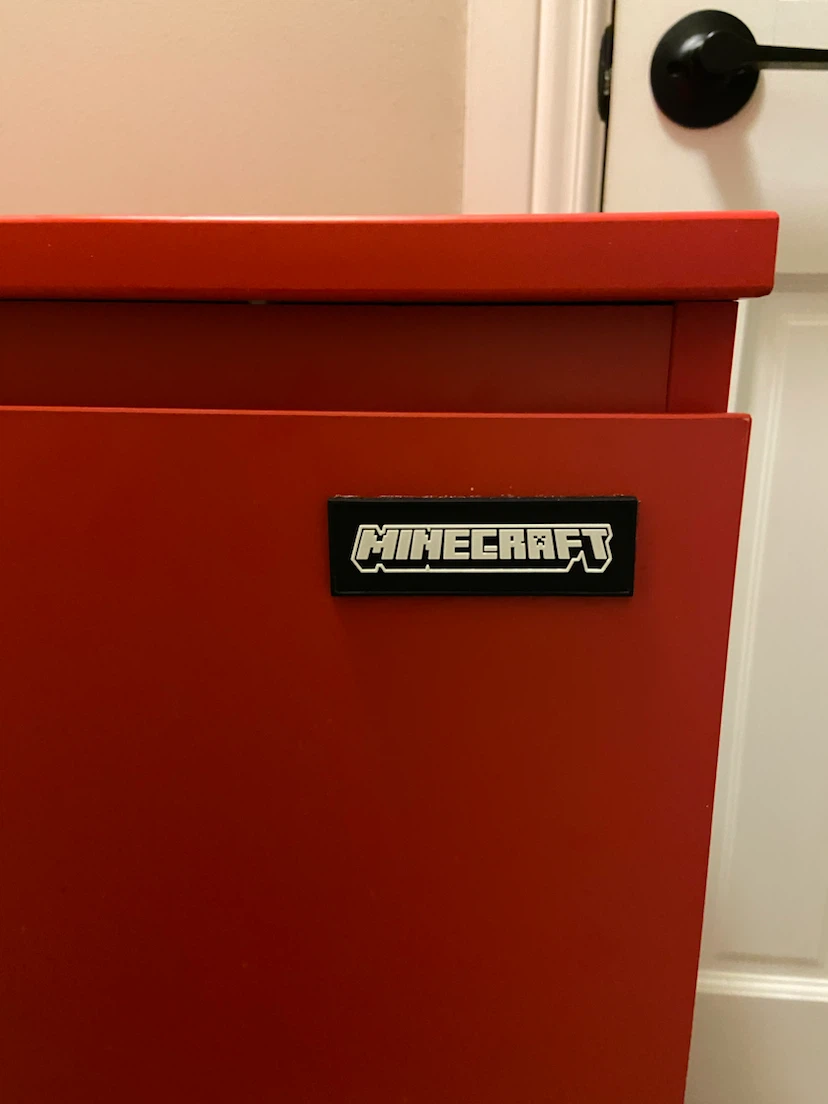 New Minecraft TNT 3-Drawer Dresser with LED Lights - photo 3