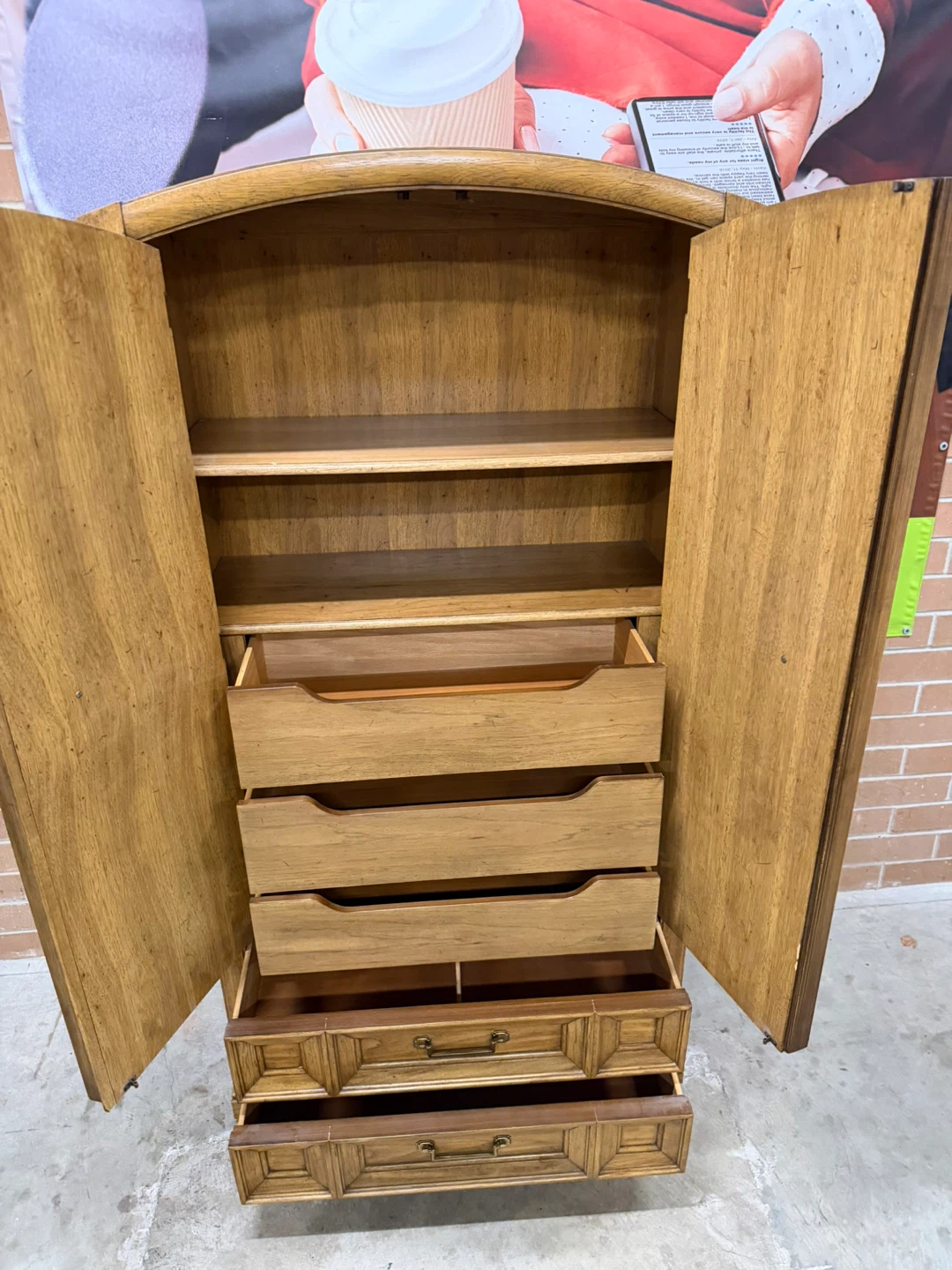 MCM Thomasville Wooden Armoire with drawers - photo 3