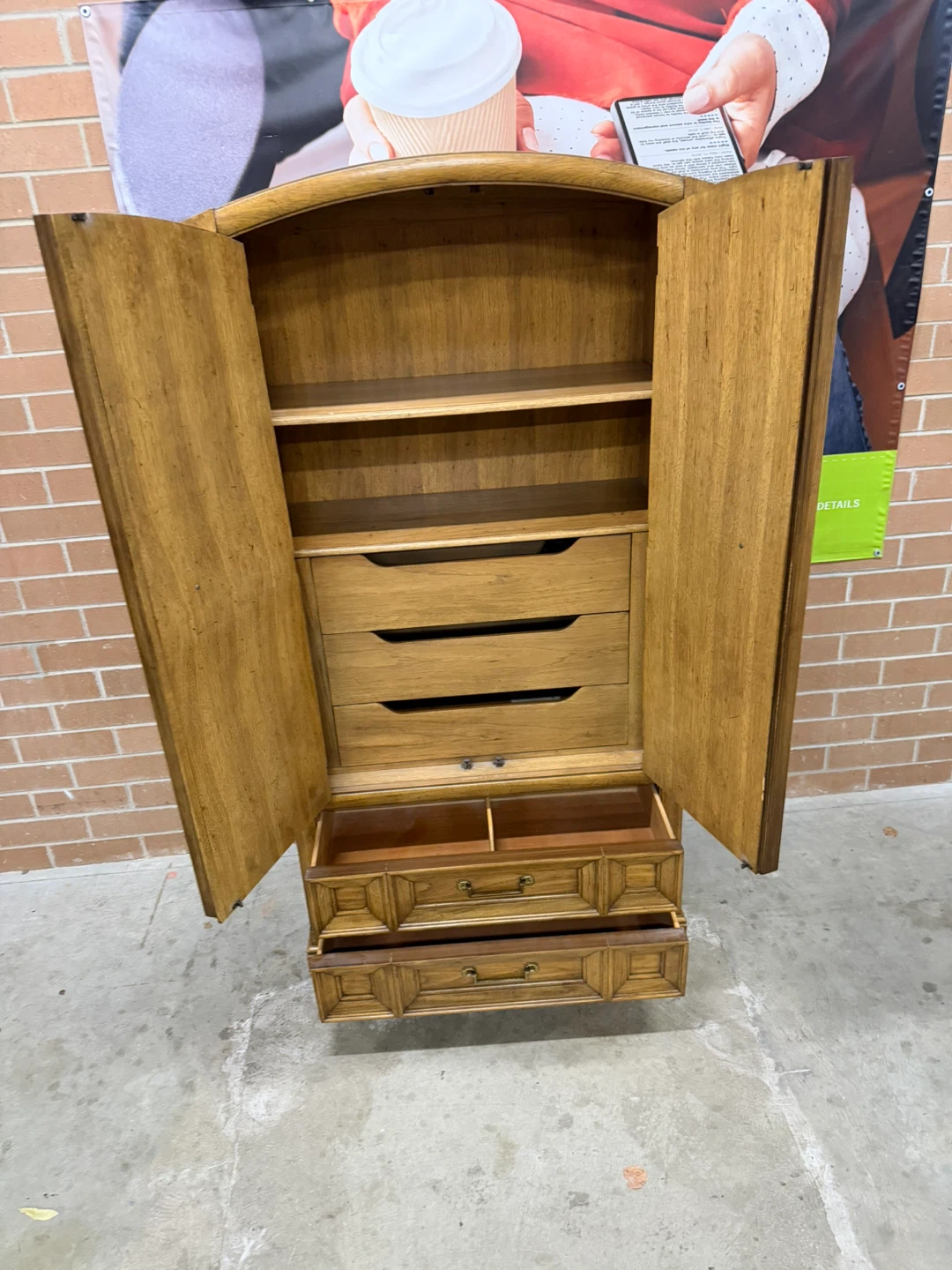 MCM Thomasville Wooden Armoire with drawers - photo 4