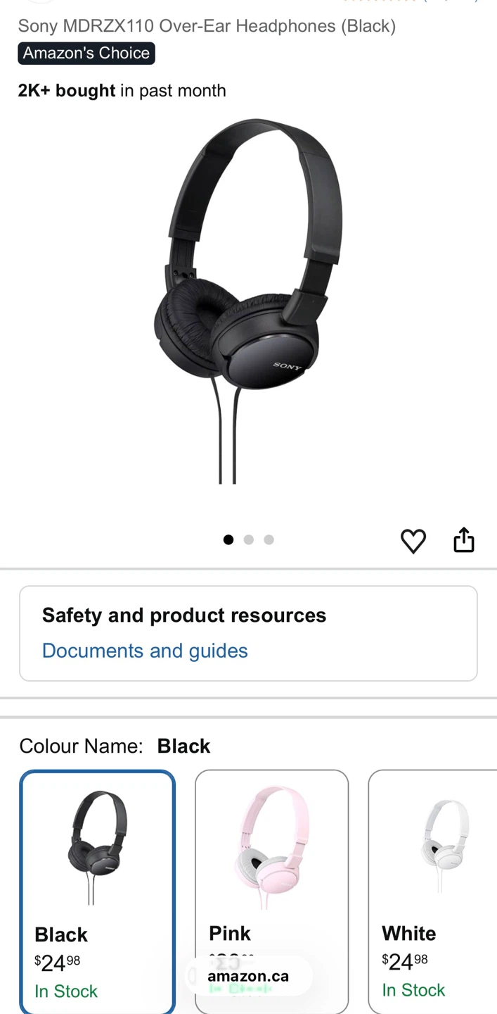 Sony MDR-ZX110 Wired Headphones - photo 2