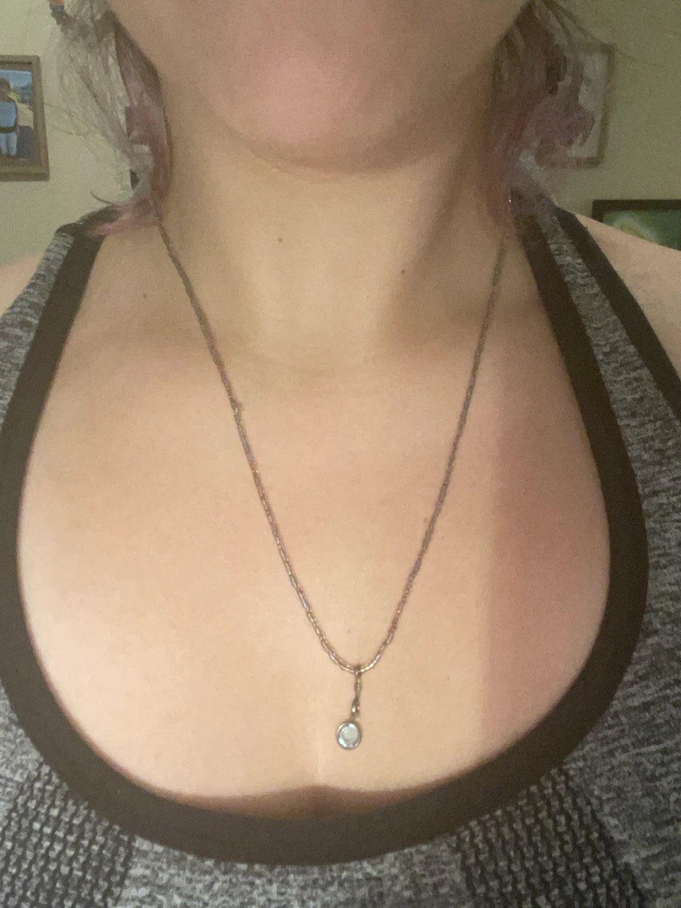 Beaded Necklace with Single Pendant - photo 2