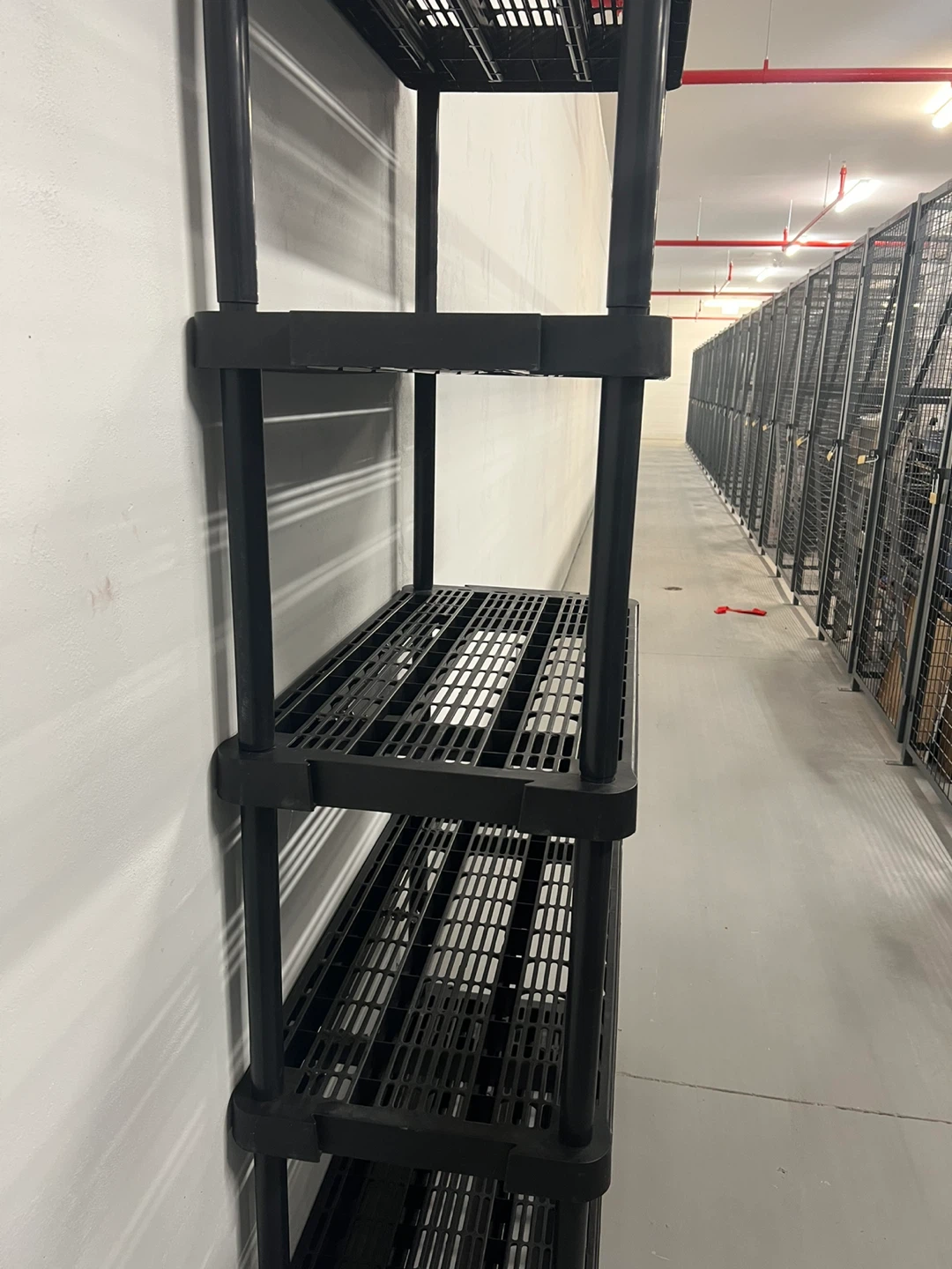 Black 5-Tier Plastic Utility Shelving Unit - photo 5