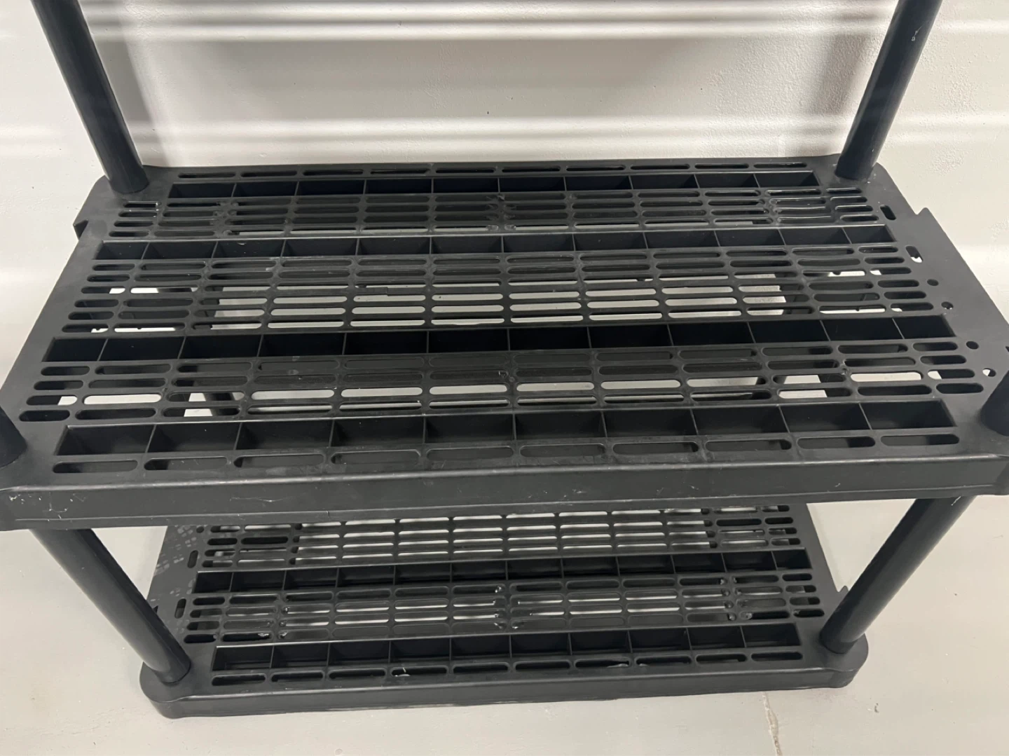 Black 5-Tier Plastic Utility Shelving Unit - photo 2