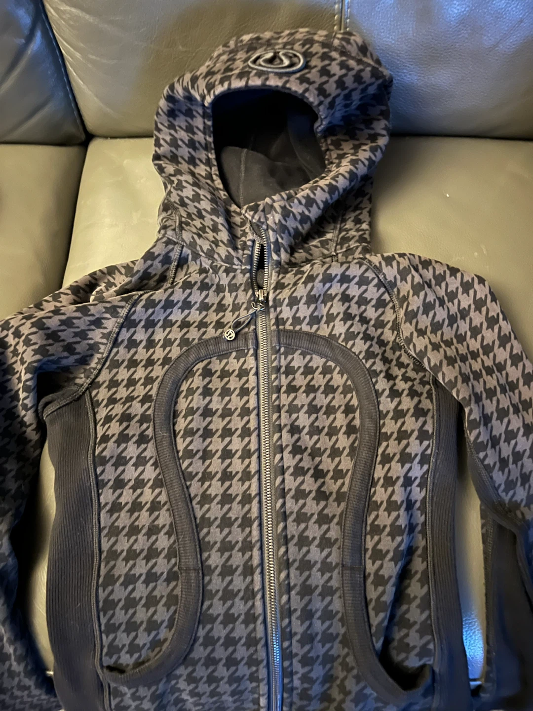 Lululemon Houndstooth Zip-Up Hoodie