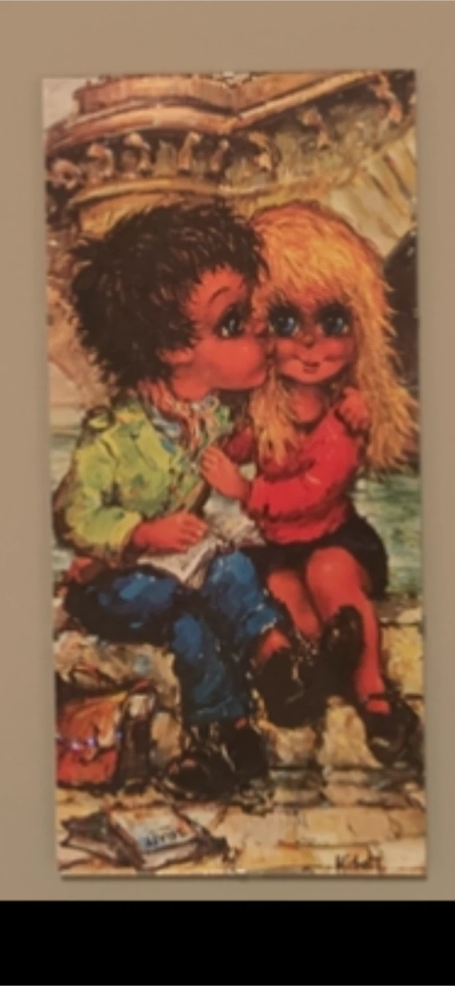 Vintage Big Eyes Kibbitz wall art set of 3 - photo 3