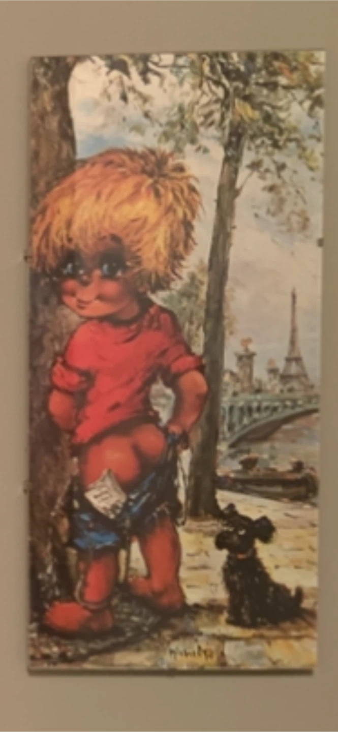 Vintage Big Eyes Kibbitz wall art set of 3 - photo 4