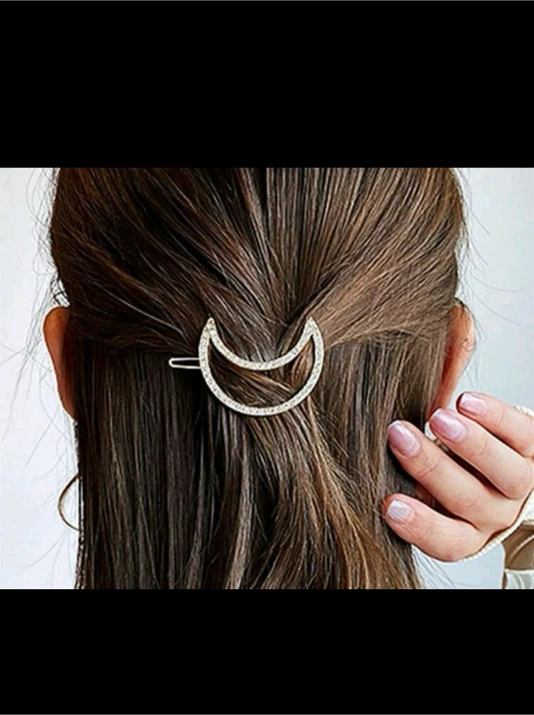Crystal Moon Hair Clip - photo 2
