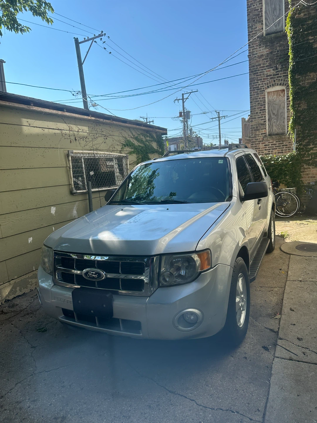 Silver Ford Escape