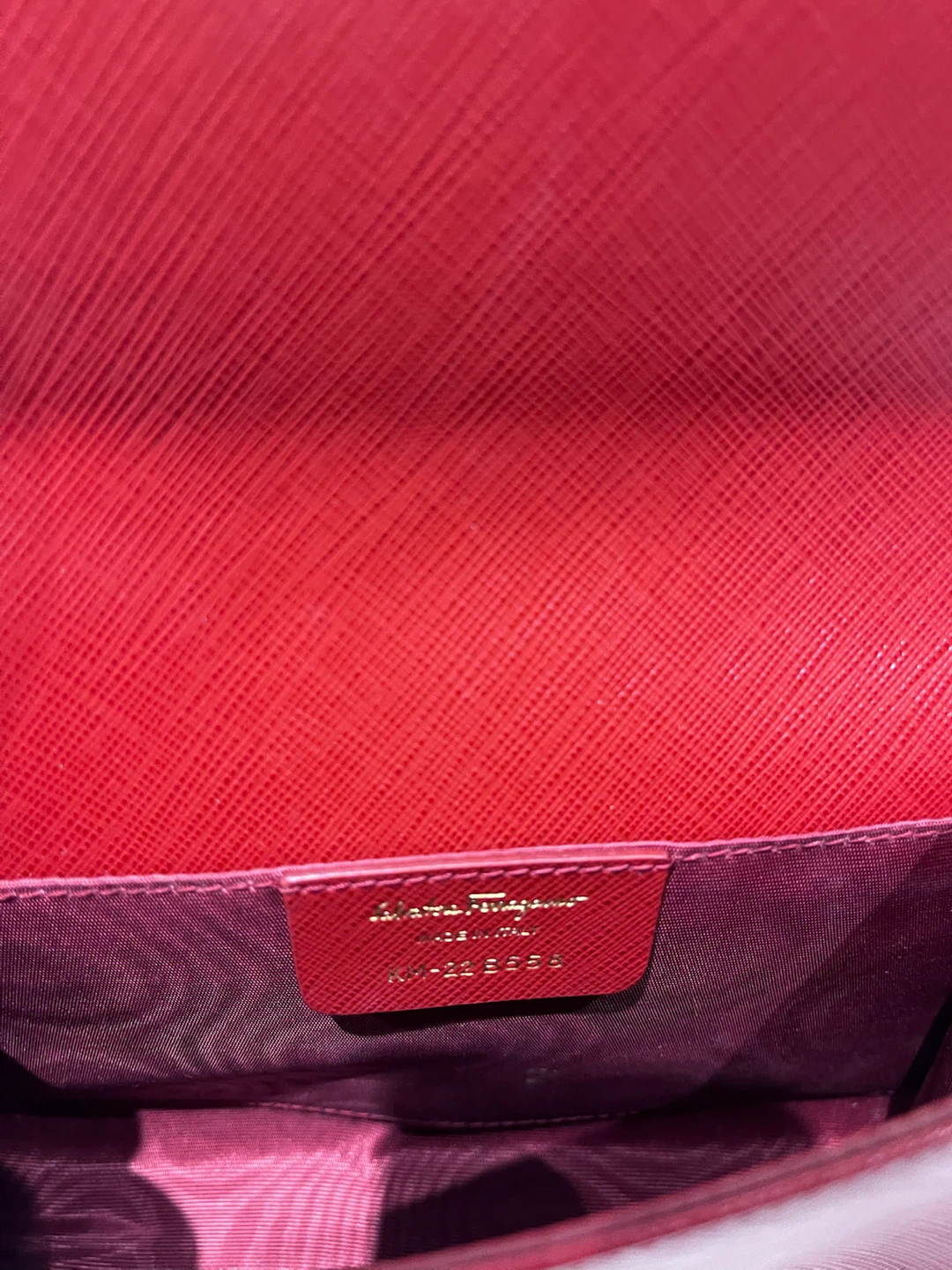 Preowned Authentic Salvatore Ferragamo Vara Ribbon Chain Bag - photo 4