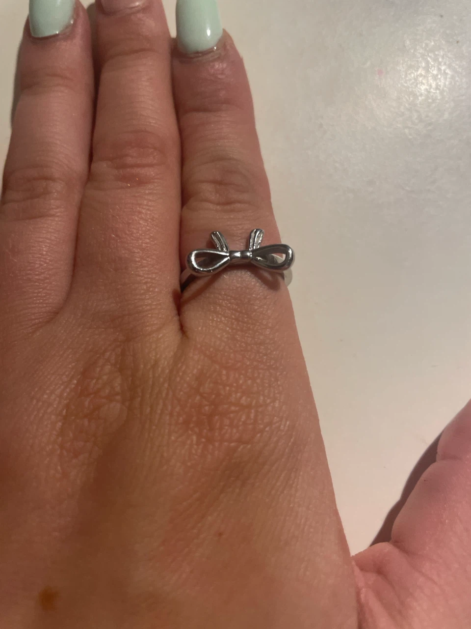 Silver Bow Ring